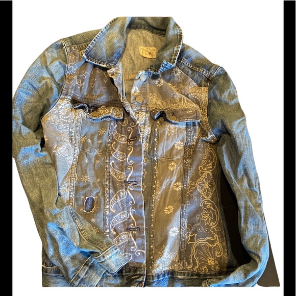 Polo Ralph Lauren jean jacket with patchwork